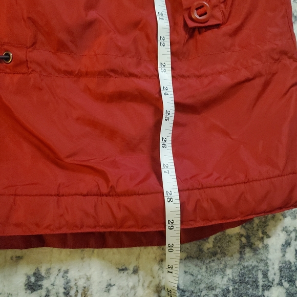 Vintage GAP Women's Red Fleece Lined Anorak Pullover Jacket sz Medium - Picture 7 of 16